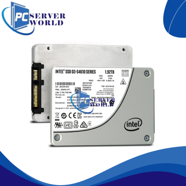 SSDSC2KG019T8 INTEL D3-S4610 1.92TB SATA 6GBPS TLC 2.5" SOLID STATE DRIVE